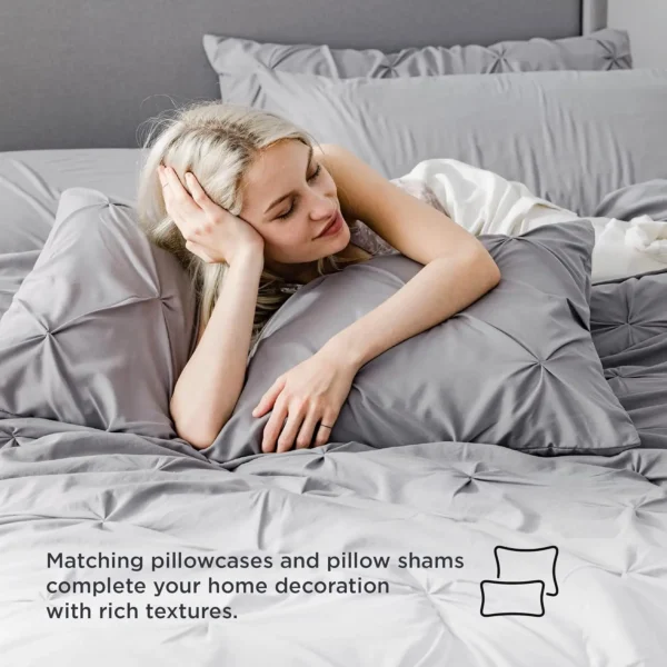 Winterwraps Comforter Bedding Set Pintuck Bed in a Bag Sheets, Pillowcase - Image 5