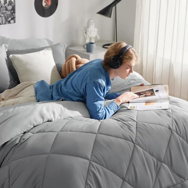Winterwraps Comforter Set Reversible Queen Bed in a Bag with Comforters, Sheets, Pillowcases - Image 6