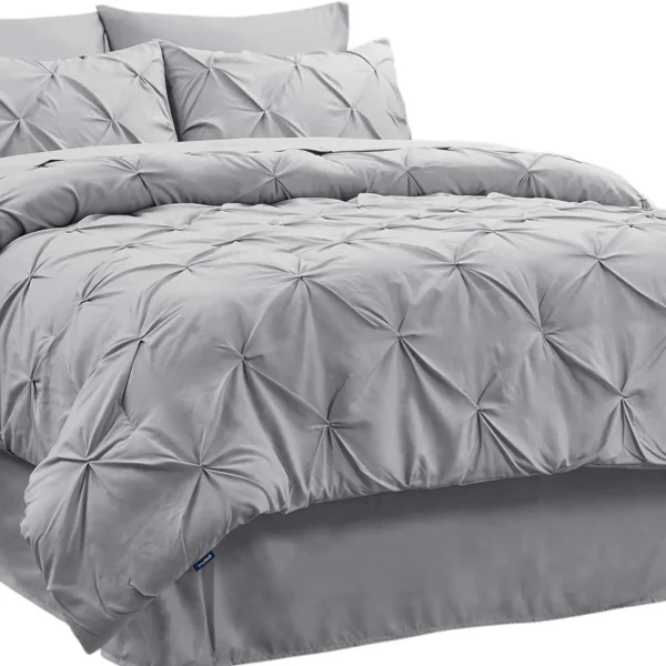 Winterwraps Comforter Bedding Set Pintuck Bed in a Bag Sheets, Pillowcase - Image 6