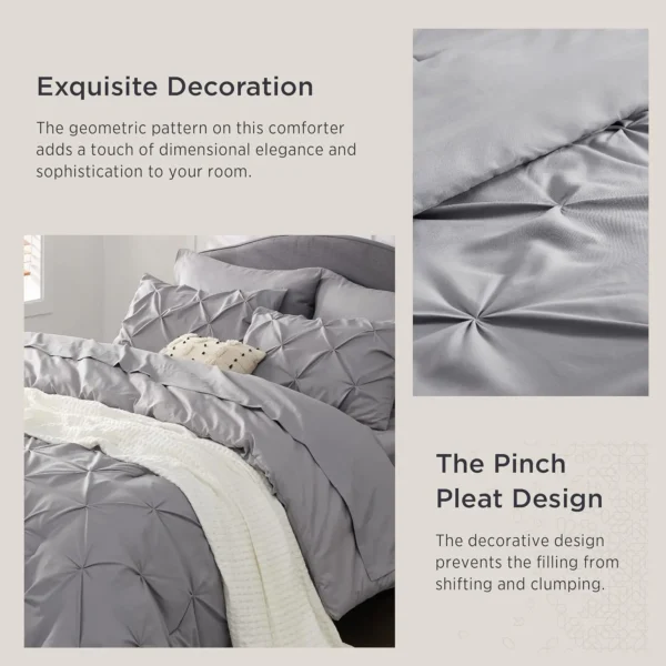Winterwraps Comforter Bedding Set Pintuck Bed in a Bag Sheets, Pillowcase - Image 4