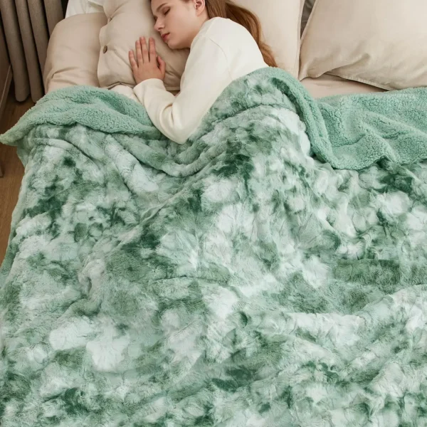 Winterwraps Fuzzy Blanket Soft and Warm Sherpa, Cozy and Furry Faux Fur - Image 2