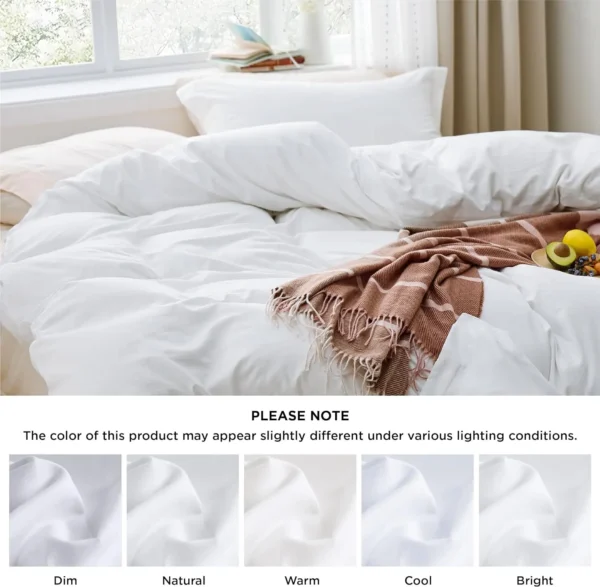 Winterwraps King Size Soft Prewashed King Duvet Cover Set 3 Pieces 1 Duvet Cover 104"x90" with Zipper - Image 5