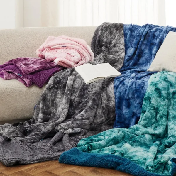 Winterwraps Fuzzy Blanket Soft and Warm Sherpa, Cozy and Furry Faux Fur - Image 6