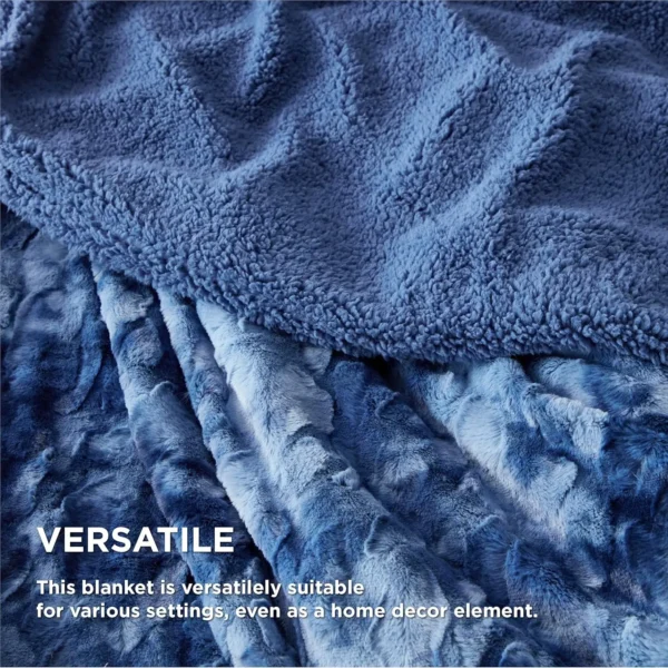 Winterwraps Fuzzy Blanket Soft and Warm Sherpa, Cozy and Furry Faux Fur - Image 3