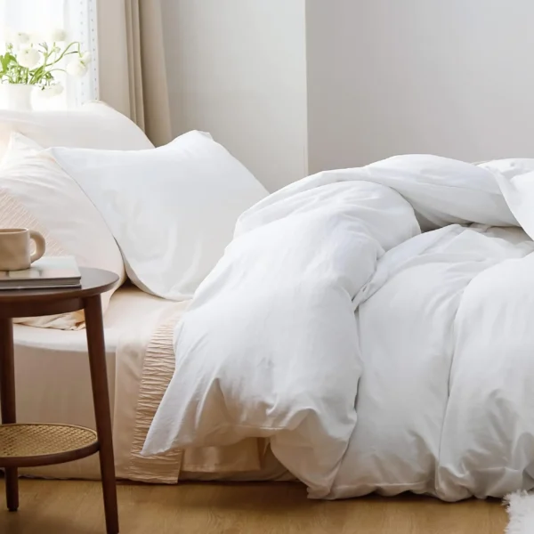 Winterwraps King Size Soft Prewashed King Duvet Cover Set 3 Pieces 1 Duvet Cover 104"x90" with Zipper - Image 2