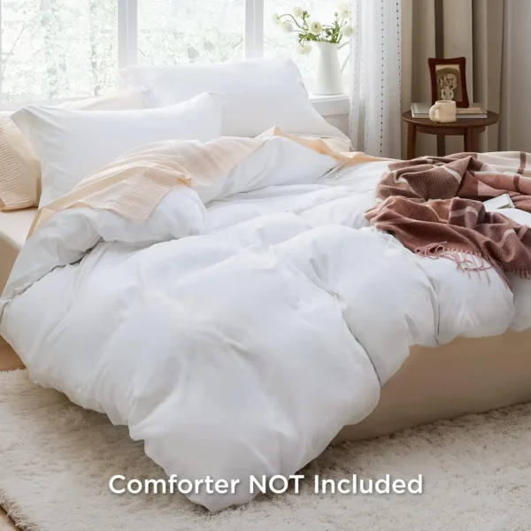 Winterwraps King Size Soft Prewashed King Duvet Cover Set 3 Pieces 1 Duvet Cover 104"x90" with Zipper - Image 3