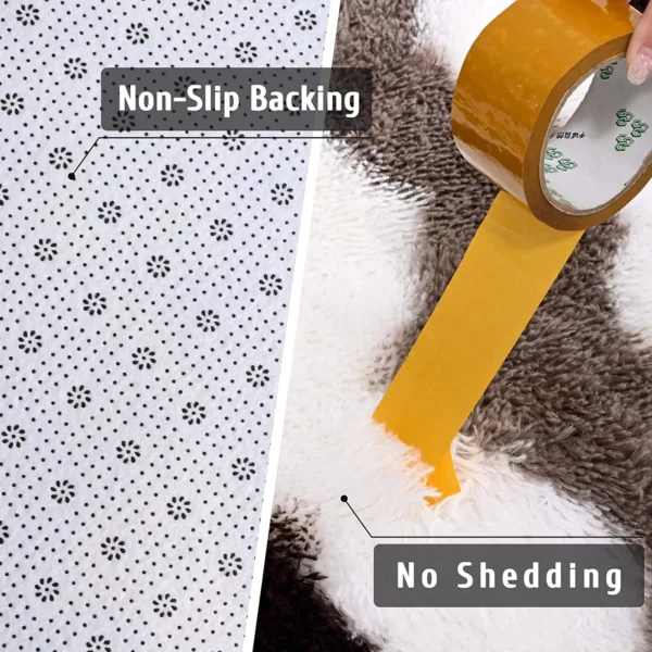 Soft Shaggy Rugs for Living Room Bedroom Fluffy Carpets 5x8 ft - Image 5