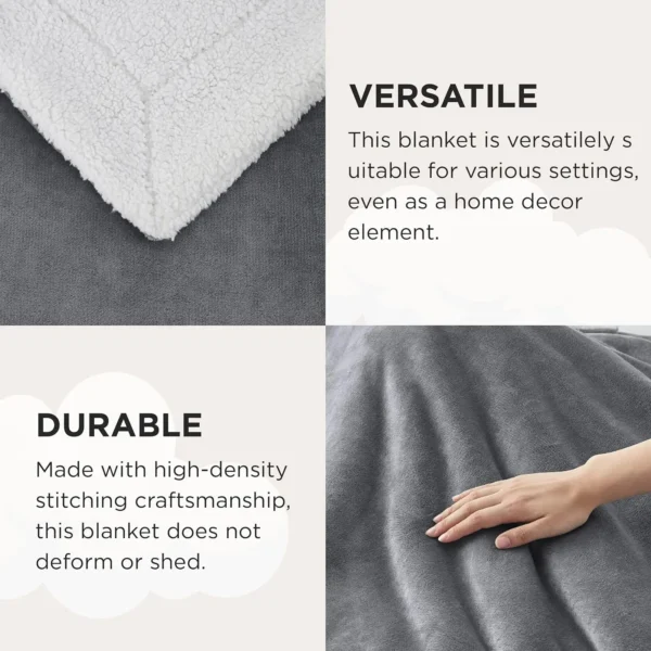 winterwraps Sherpa Fleece Blanket Thick and Warm Blanket for Winter, Soft Fuzzy - Image 5