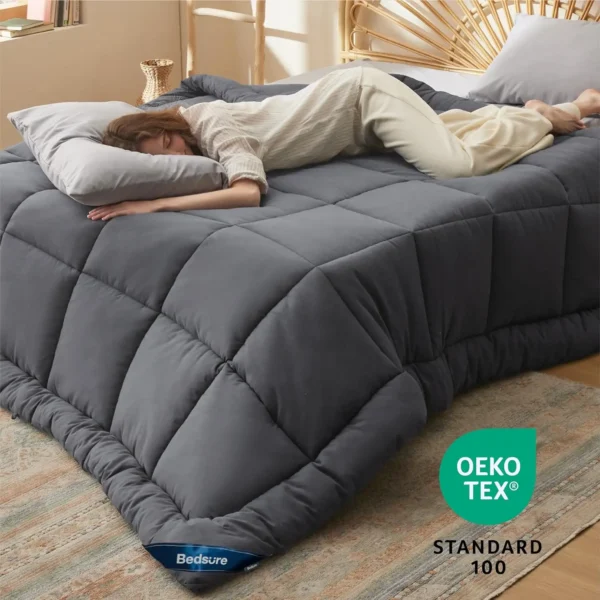Winterwraps Down Alternative Comforter Duvet Insert Quilted All-Season Design with Corner Tabs, Twin to King Sizes - Image 4