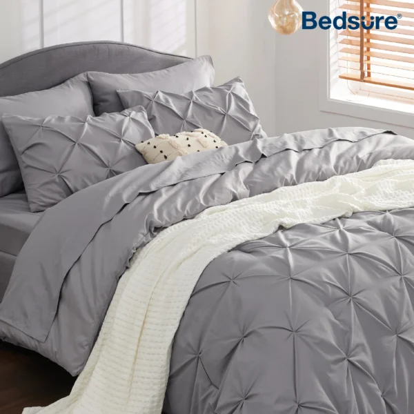 Winterwraps Comforter Bedding Set Pintuck Bed in a Bag Sheets, Pillowcase